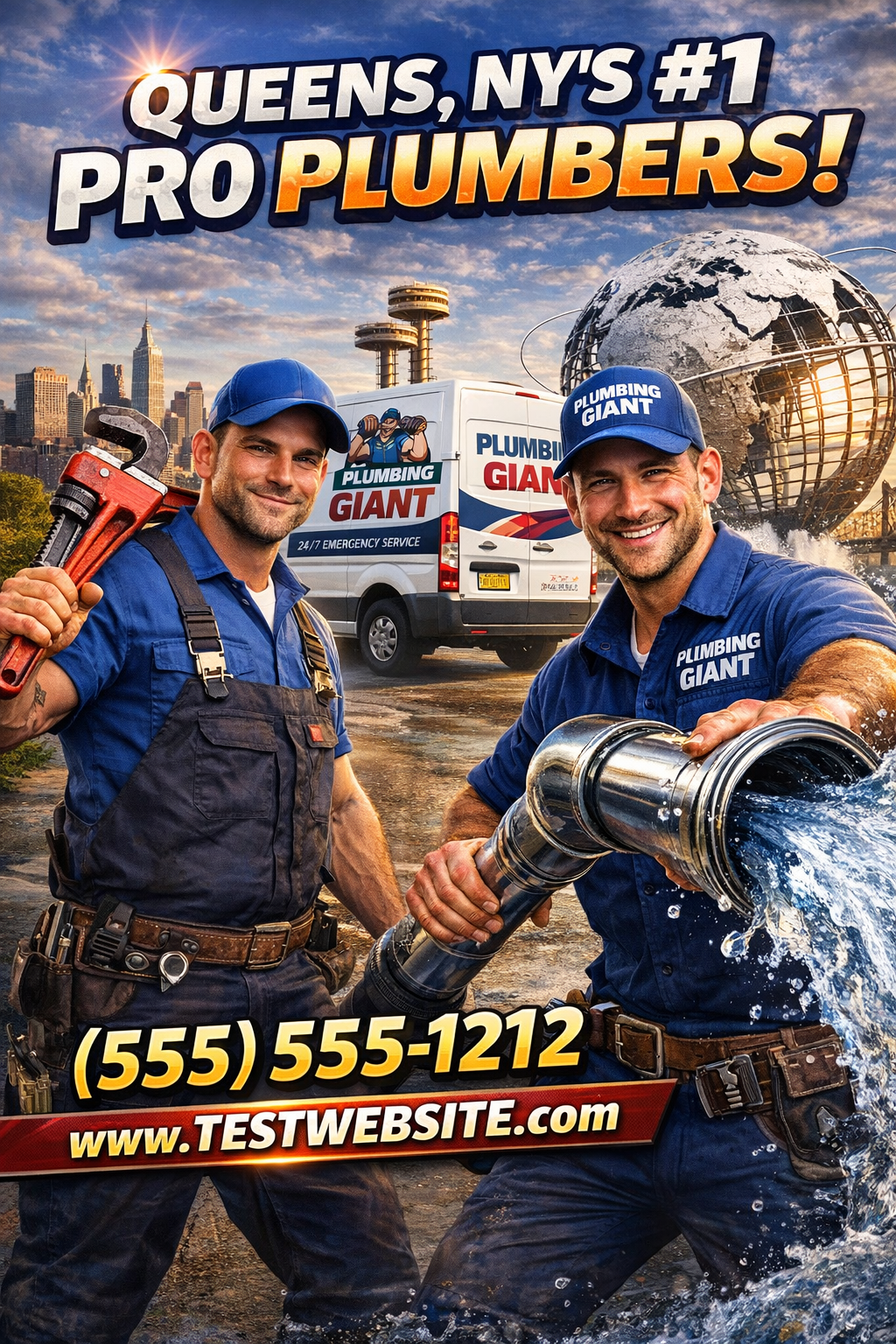 Plumbing Business Local Ad Design